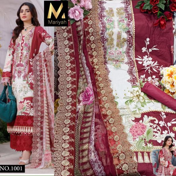 Mariyah Safinaz 1001 Karachi Cotton Dress Material Collection